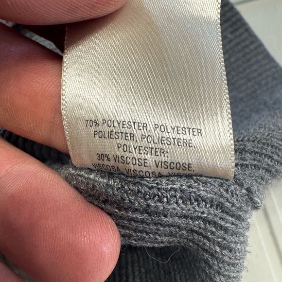 Moth By Anthropologie Turtle Neck Pullover Sweater Womens XS Gray Rib Knit - Picture 8 of 8